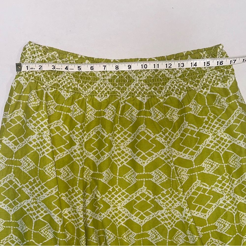 Style & Co 0X Coconut Girl Y2K Green Boho Tie Dye Cotton Tropical Maxi Skirt - Picture 5 of 14